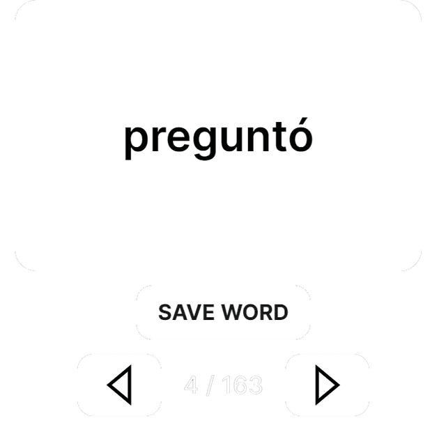 Save Word Feature screenshot